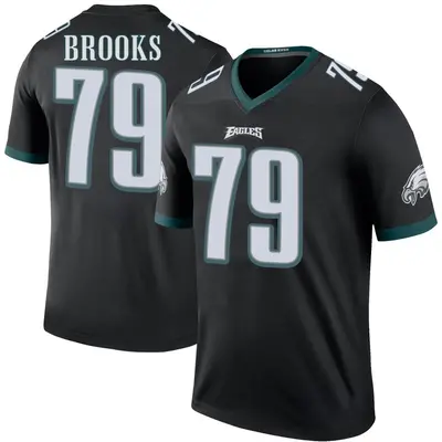 Men's Brandon Brooks Philadelphia Eagles Color Rush Jersey - Black Legend