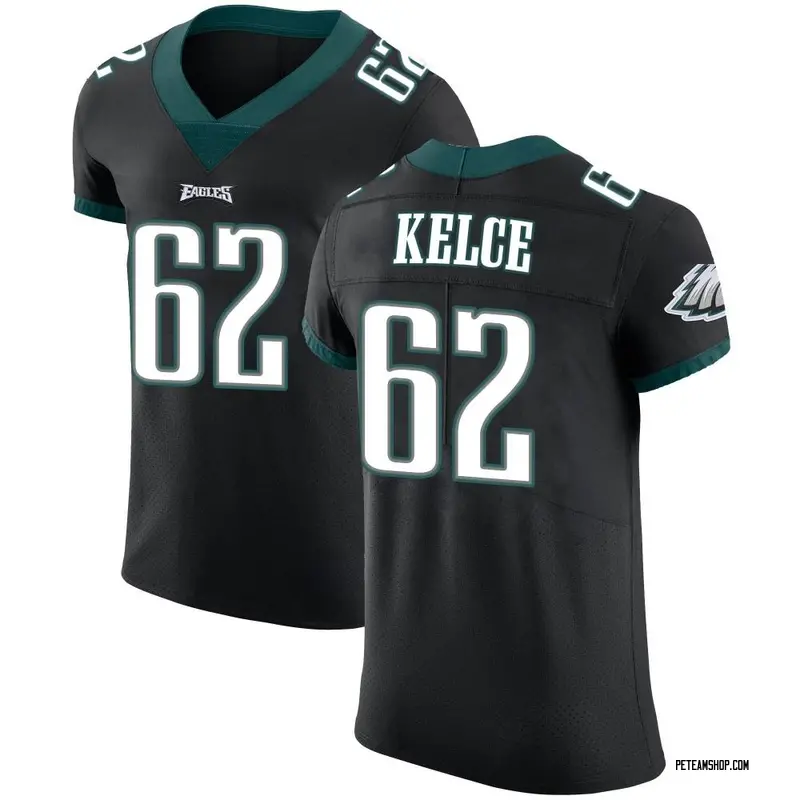 Men's Jason Kelce Philadelphia Eagles Alternate Vapor Untouchable Jersey - Black Elite