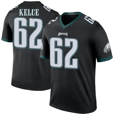 Men's Jason Kelce Philadelphia Eagles Color Rush Jersey - Black Legend