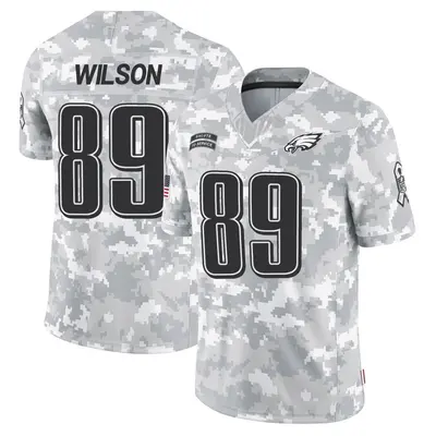 Men's Johnny Wilson Philadelphia Eagles 2024 Salute to Service Jersey - Arctic Camo Limited
