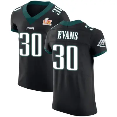 Men's Justin Evans Philadelphia Eagles Alternate Vapor Untouchable Super Bowl LIX Jersey - Black Elite