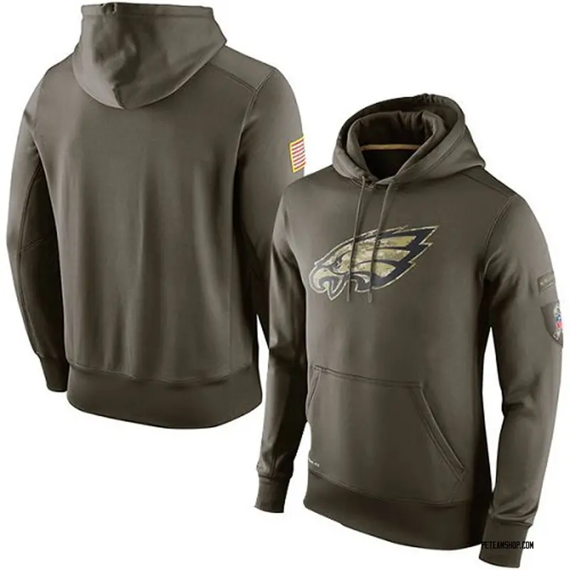 men's philadelphia eagles salute to service hoodie