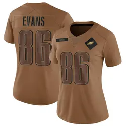 Women's Justin Evans Philadelphia Eagles 2023 Salute To Service Jersey - Brown Limited