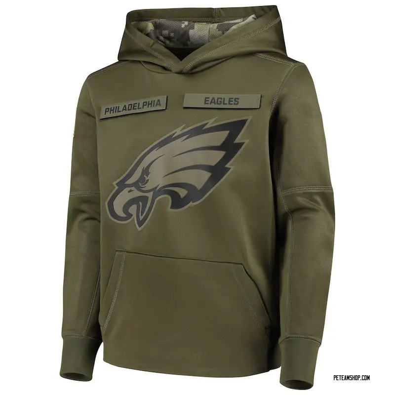 men's philadelphia eagles salute to service hoodie